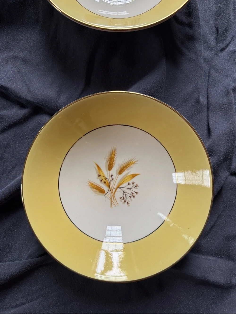 Vintage Autumn Gold Fruit Bowls Set of 2 by Century Service